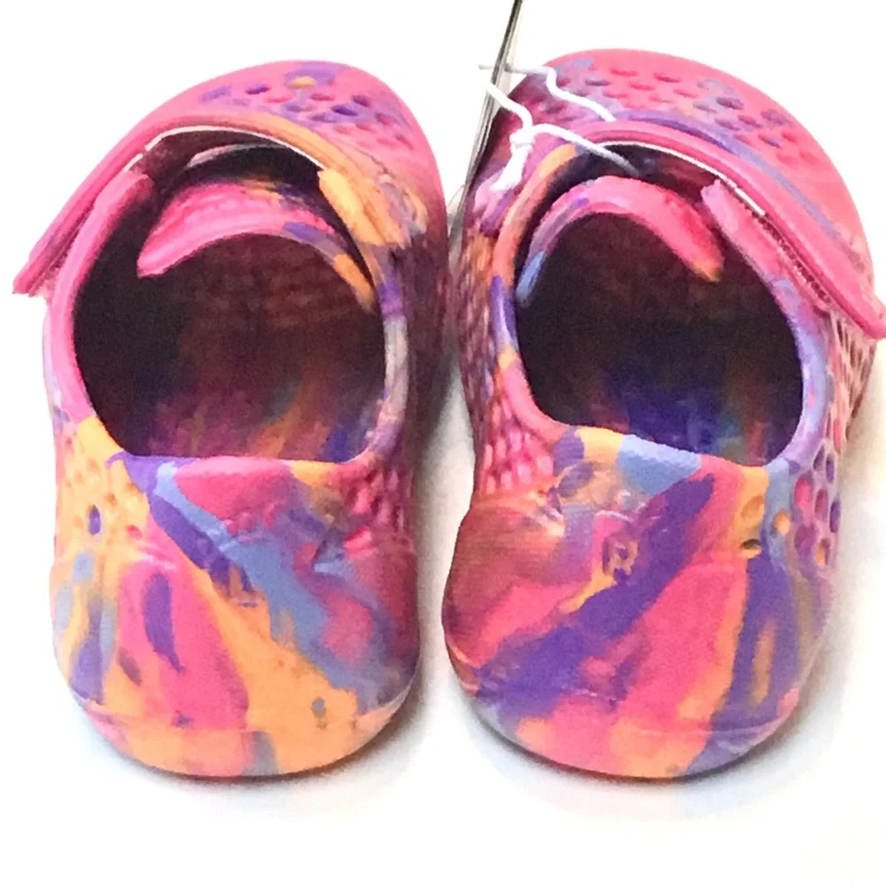 Skechers Kids Cali Shoe Pink Swirl Perforated Foamies Water Friendly Size-6 NEW